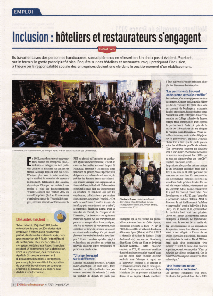 L'hotellerie Restauration